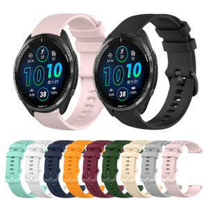 适用Garmin佳明venu2plus硅胶手表带Forerunner265s/245/255/965表带Venu/sq/vivomove trend/hr原装同款表带