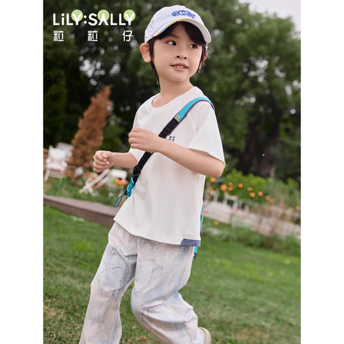粒粒仔威奇猫2026新款儿童莫代尔印花T恤上衣女童短袖印花舒适T恤