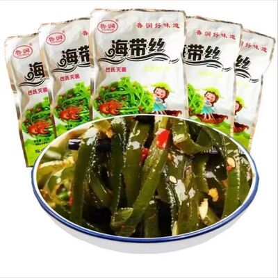 香辣海带丝鲁润即食麻辣小包装休闲零食小吃的下饭菜咸菜整箱批发