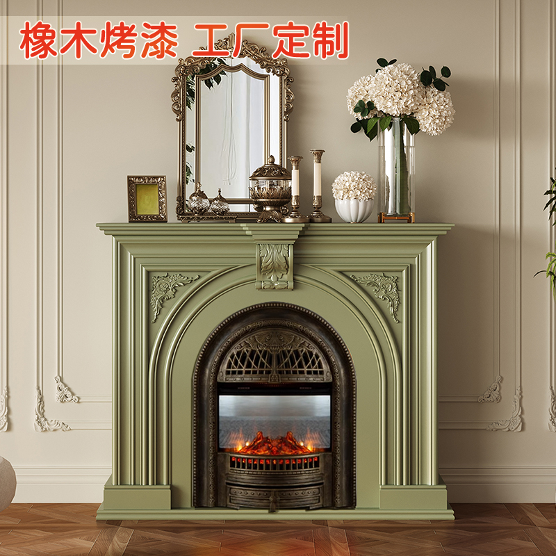 浪漫法式风情铸铁雕花壁炉 | 复古客厅取暖神器 | 手工打造艺壁炉