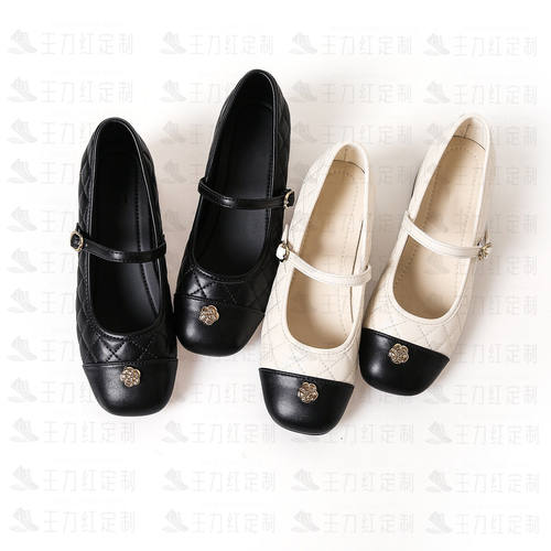 【跟高5CM】王力红家定制  SZ68-12   新款S定制休闲玛丽珍跟鞋