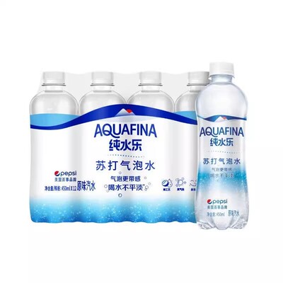 百事可乐纯水乐苏打气泡水450ml