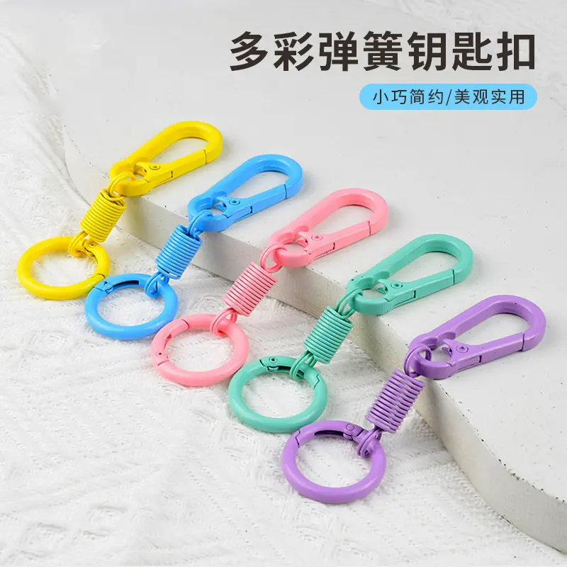 呼吸式回弹指环钥匙扣锌合金挂件