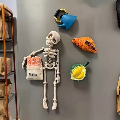 骷髅兵冰箱贴手办磁吸摆件小礼物
