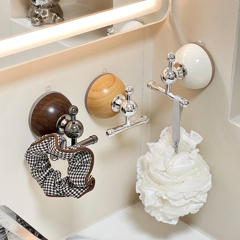 中古风吸盘挂钩无痕壁挂强力粘钩