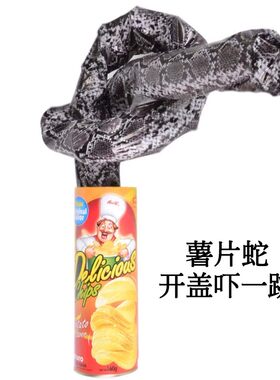 恶作剧搞怪薯片蛇桶整蛊恶搞吓人
