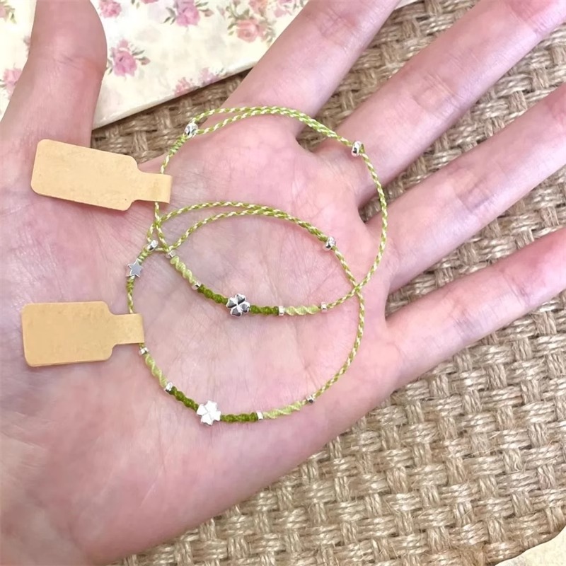 四叶草手链女款高颜值学生党手绳