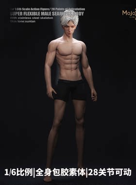 肌肉腹肌男素体16手办人偶