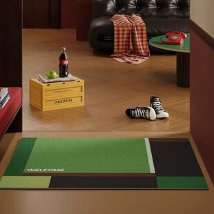 色彩丝圈地垫家用入户门垫玄关垫子家用高级感耐脏耐磨可裁剪脚垫