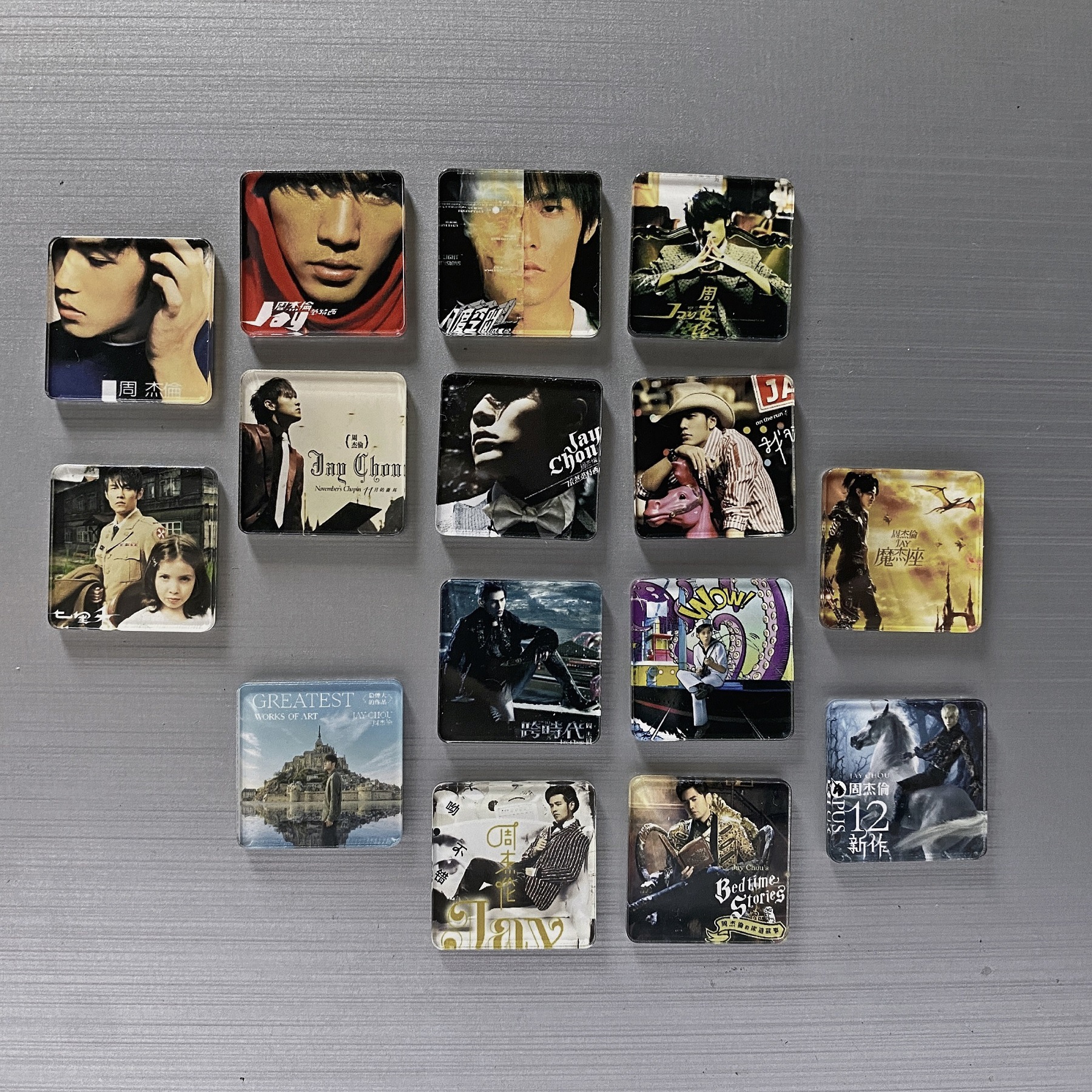 JAY周杰伦专辑封面磁贴亚克力冰箱贴装饰明星应援粉丝周边纪念