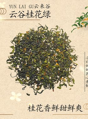 云谷桂花绿茶鲜甜爽口桂花香浓郁