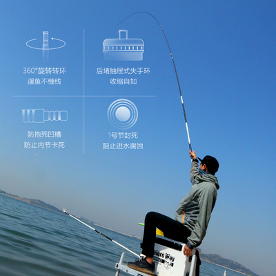 名伦鱼竿旗舰一味EX手超轻