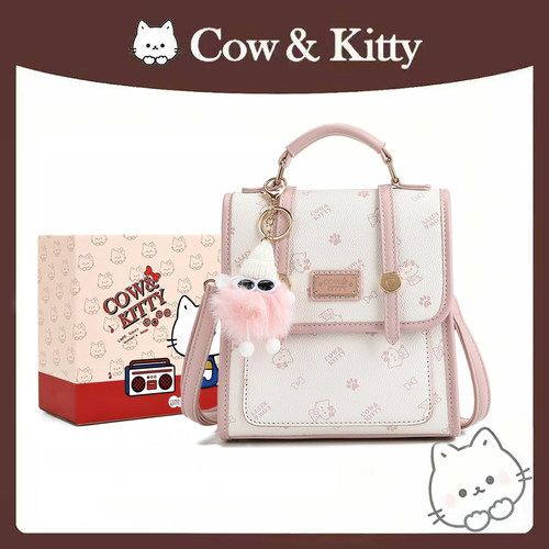 官方正品Cow&Kitty双肩包女2026新款高颜值甜美双肩背包小众背包