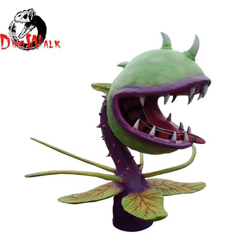 仿真食人花模型动植物仿真创意艺术雕塑摆件公园房地产摆件