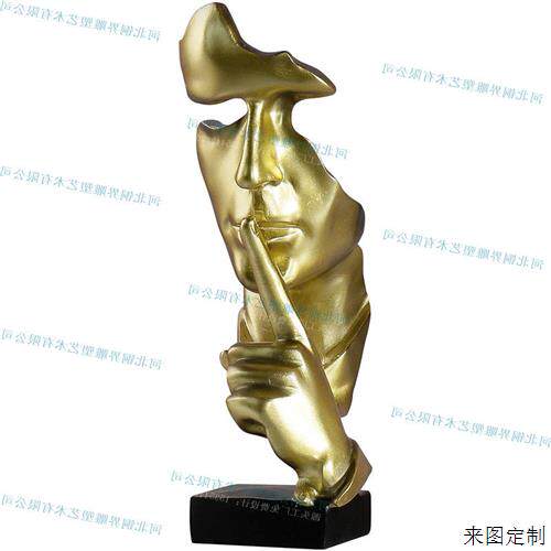 铸铜异形脸谱雕塑当代抽象创意残缺的欧美人物面具部广场街区景观