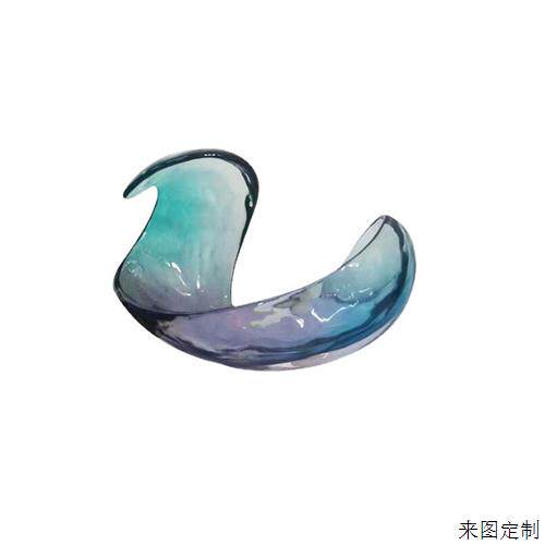 雕塑透明酒店大堂售楼处树脂摆件家居饰品客厅玄关电视柜软装饰品