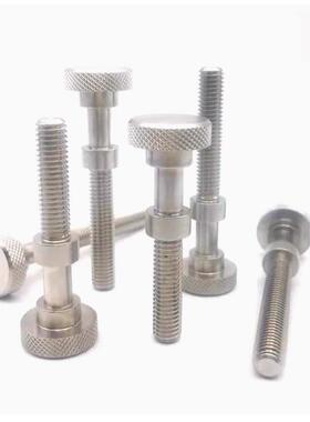 PAZ62滚花旋钮型调整螺栓 碳钢粗牙镀镍止动螺丝AJSTKM M4M5M6M8