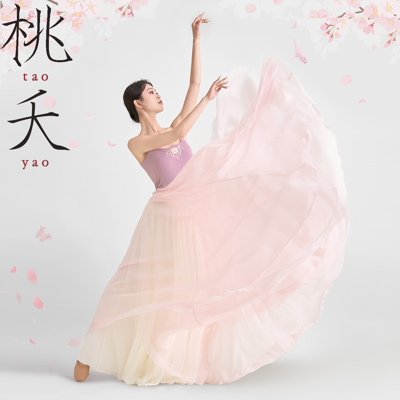 仙女裙古典舞裙温柔风半身裙720