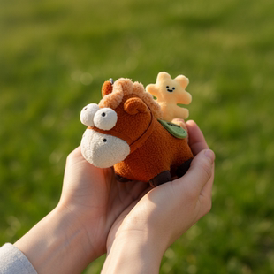 LOGALOGA马年玩偶天王杯国际羽毛球公开赛同款马挂件吉祥物公仔