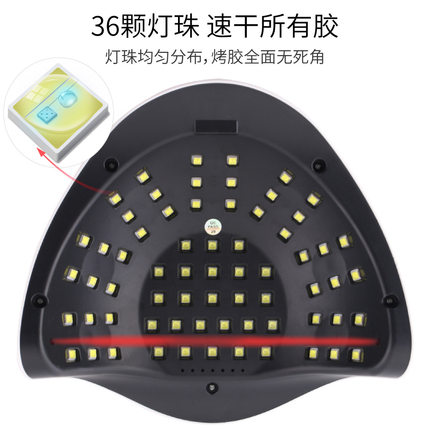 新款X10智能美甲灯 甲油胶速干指甲烤灯LED/UV双光源烘干机不黑手