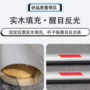 道尔道闸杆停车场挡车栏杆门卫升降杆银色椭圆7650停车杆子包邮