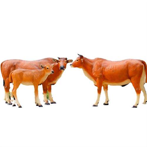 户外大型仿真黄牛玻璃钢雕塑农耕文化牛肉店门口动物模型装饰摆件