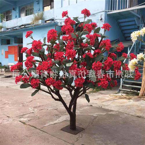 仿真树厂家仿真鸡蛋花树人造玻璃钢假树鸡蛋花树婚庆装饰树