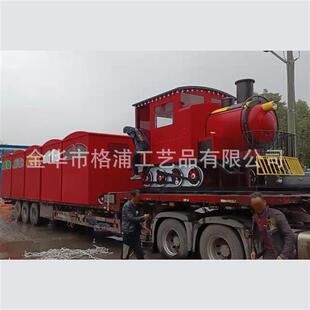 定制春节元 旦商业街景区美食小火车景观陈列道具火车售卖车包厢