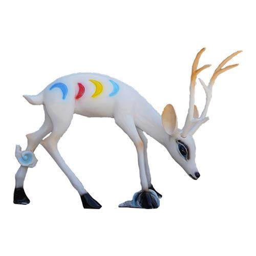 户外玻璃钢卡通九色鹿雕塑模型国产原型庭院别墅园林美陈落地摆件