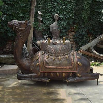 铸铜大型骆驼雕塑群大型商队丝绸之路铜骆驼雕塑广场铸铜雕塑定制