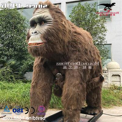 大型仿真动物景区户外商业美陈公园科技馆机械电动大猩猩模型