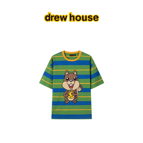 drewhouse官方新品条纹松鼠T恤