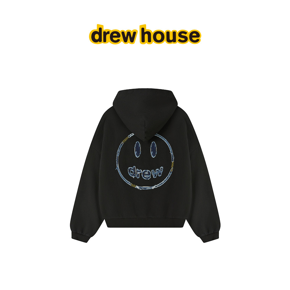 drewhouse贴布笑脸拉链连帽卫衣图片