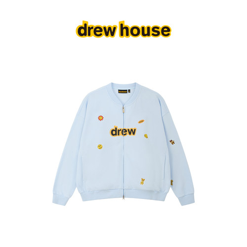 drewhouse贴纸字母开衫卫衣