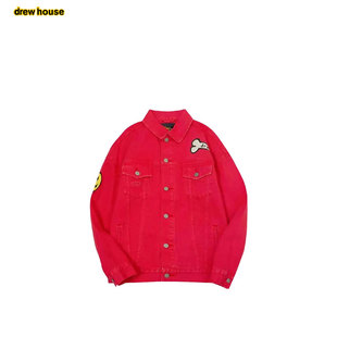 drew buddy狗狗图案宽松牛仔外套 house