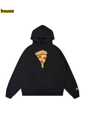 drew house pizze披萨图案连帽抓绒卫衣25冬季新品男女同款
