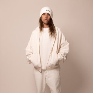 男女同款 basics素感拉链连帽卫衣25新品 house drew