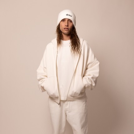 drew house basics素感拉链连帽卫衣25新品男女同款