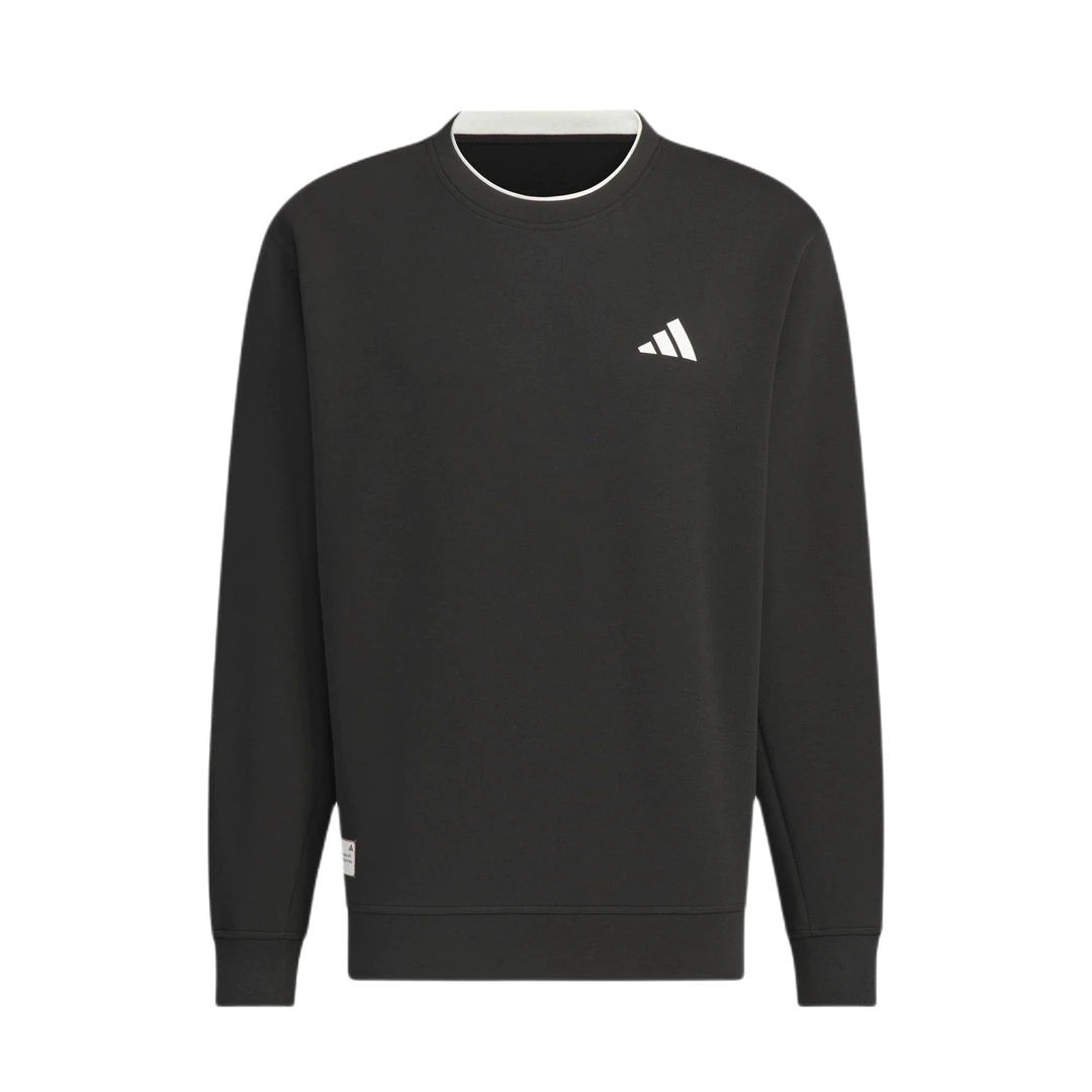 Adidas/阿迪达斯 透气加厚品牌Logo长袖套头圆领卫衣 JM3410 黑