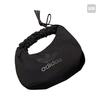 adidas Originals 品牌Logo标志帆布手提单肩包 黑色 JP0145