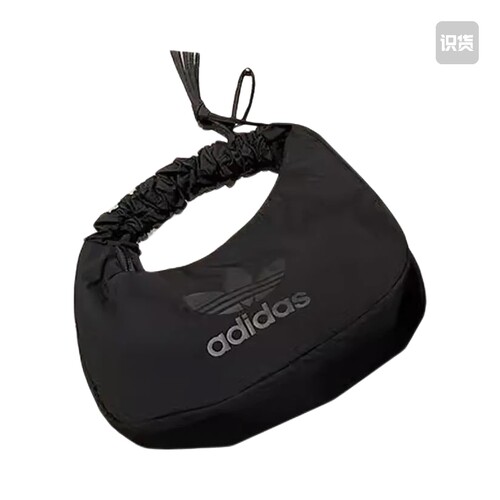 adidas Originals 品牌Logo标志帆布手提单肩包 黑色 JP0145