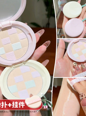 redearth红地球粉饼散粉蜜粉干油皮定妆补妆控油持久遮瑕不脱妆女