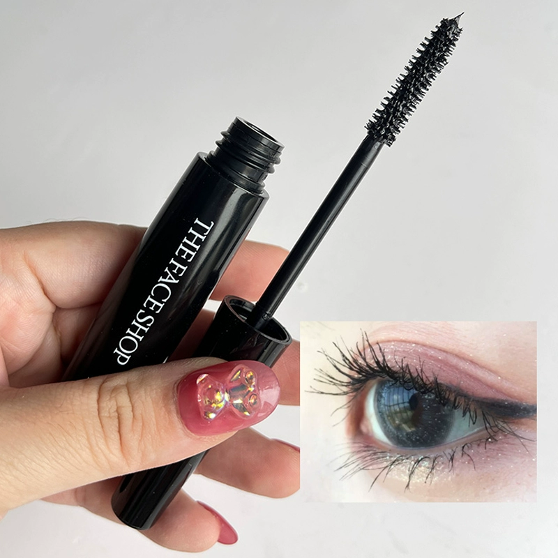 正品韩国thefaceshop菲诗小铺黑杆睫毛膏定型浓密防水卷翘加密长