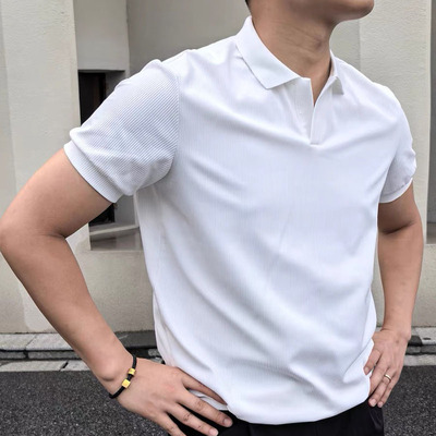 冰凉感美式海鸥领POLO衫短袖