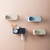 卫生间吹风机架免打孔浴室置物架壁挂电吹风挂架厕所收纳风筒架子