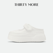 新款 厚底半拖鞋 More后空包头拖鞋 女2026春季 云端漫步 Thirty