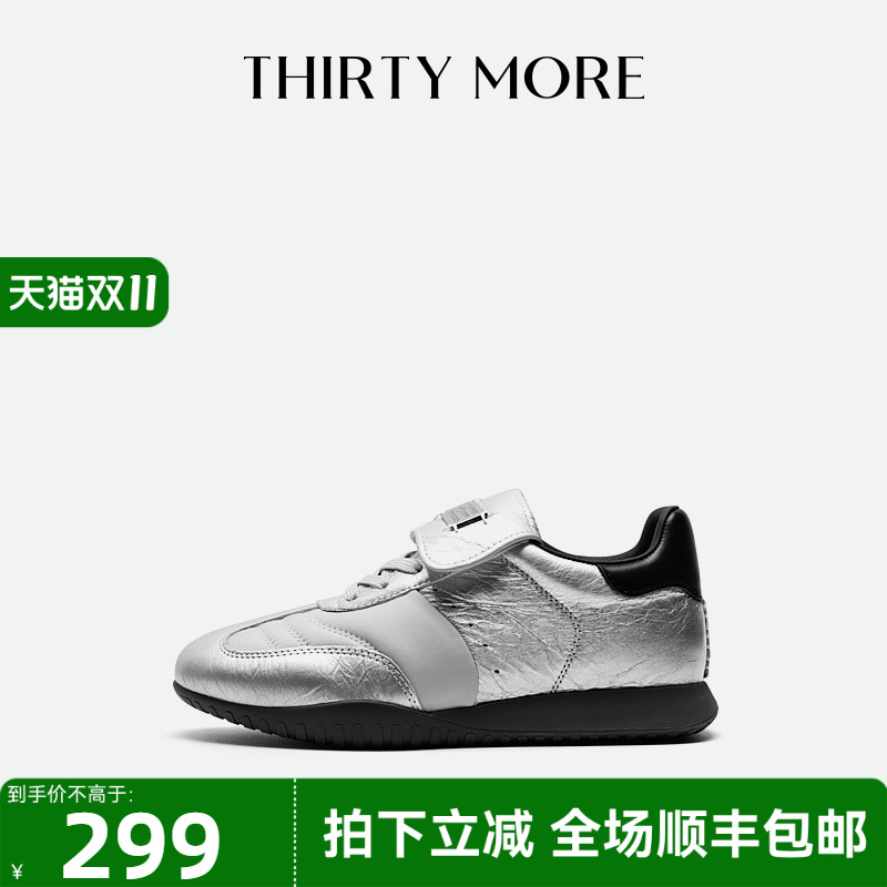 Thirty More阿甘鞋女款2025秋新款女鞋复古百搭厚底运动休闲鞋女