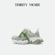新款 双系带厚底运动鞋 More休闲鞋 女2026春季 带感抹茶 Thirty