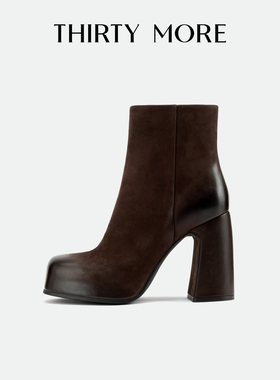 【复古新生】Thirty More复古短靴2025秋冬新款时尚百搭潮流女靴