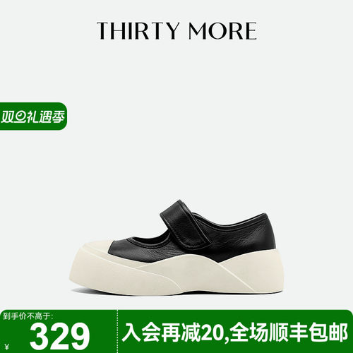 夏季玛丽珍鞋THIRTYMORE厚底